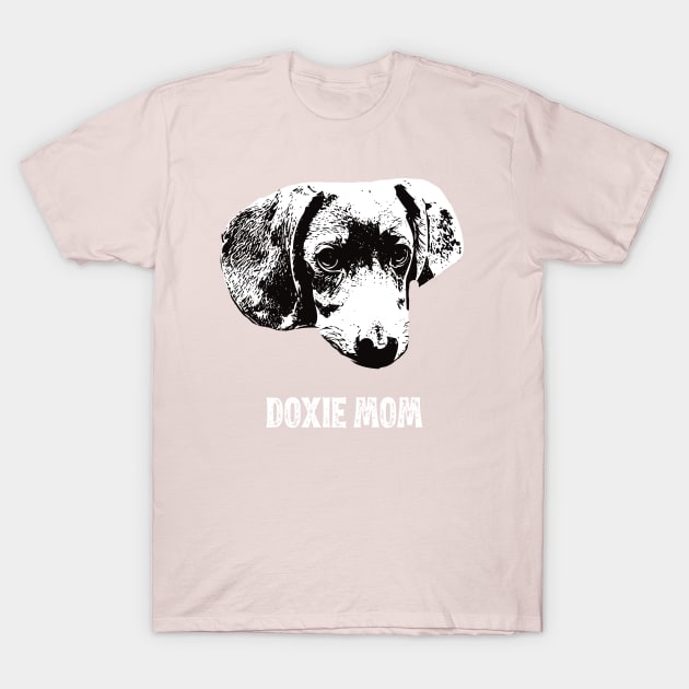 Doxie Mom Dachshund Design T-Shirt by DoggyStyles